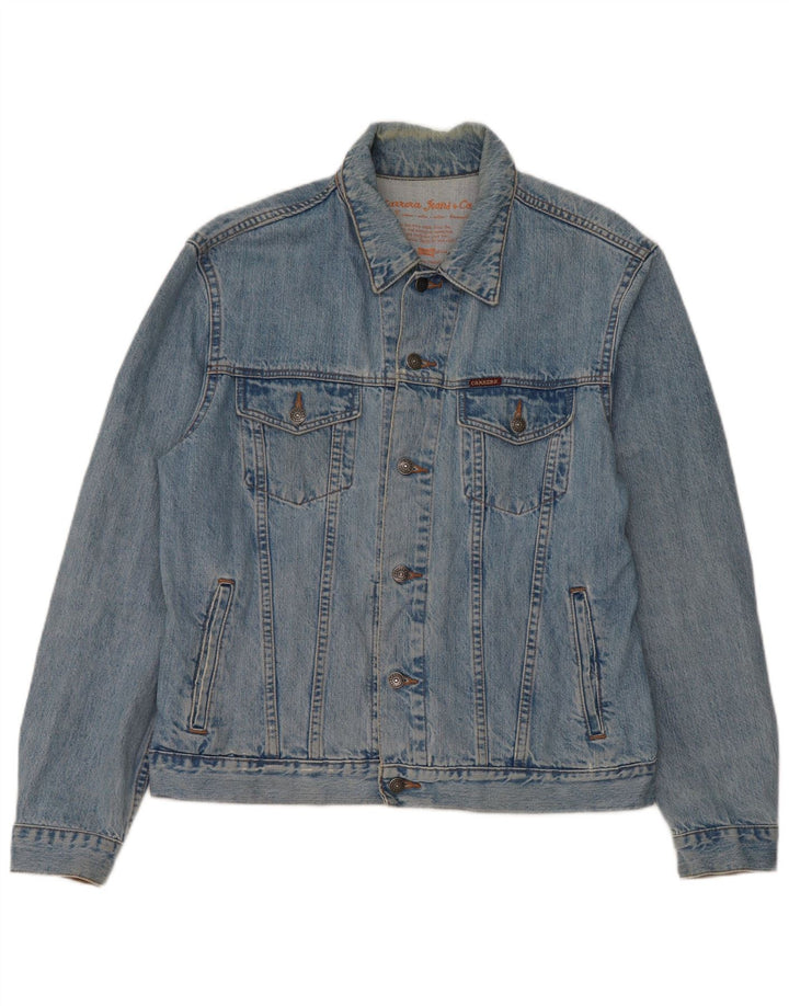 Carrera Veste en jean pour homme UK 40 Large Bleu Coton