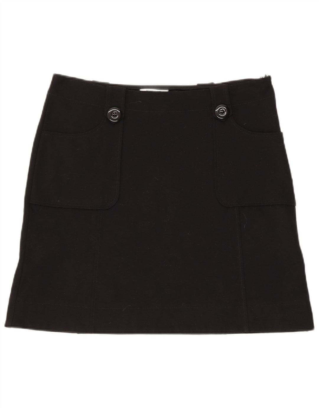 Marella Mini jupe femme UK 10 Small W34 Viscose noire