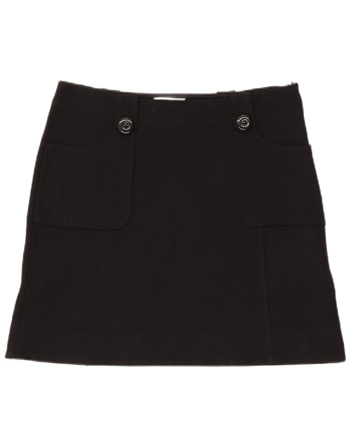 Marella Mini jupe femme UK 10 Small W34 Viscose noire