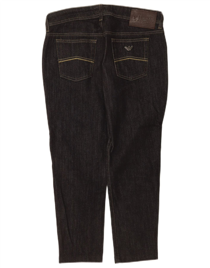 Armani Femme Jean Court W29 L23 Coton Noir