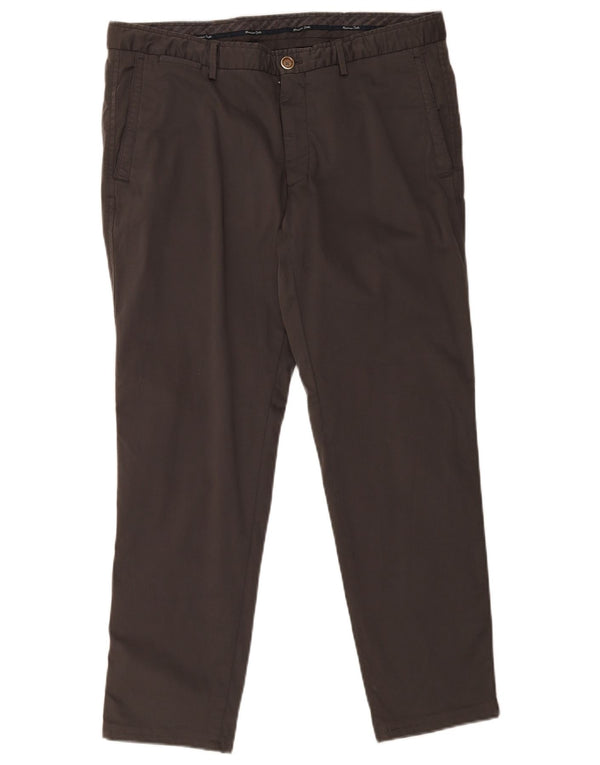 Massimo Dutti Pantalon chino coupe moderne pour homme EU 44 Large W34 L29 Gris