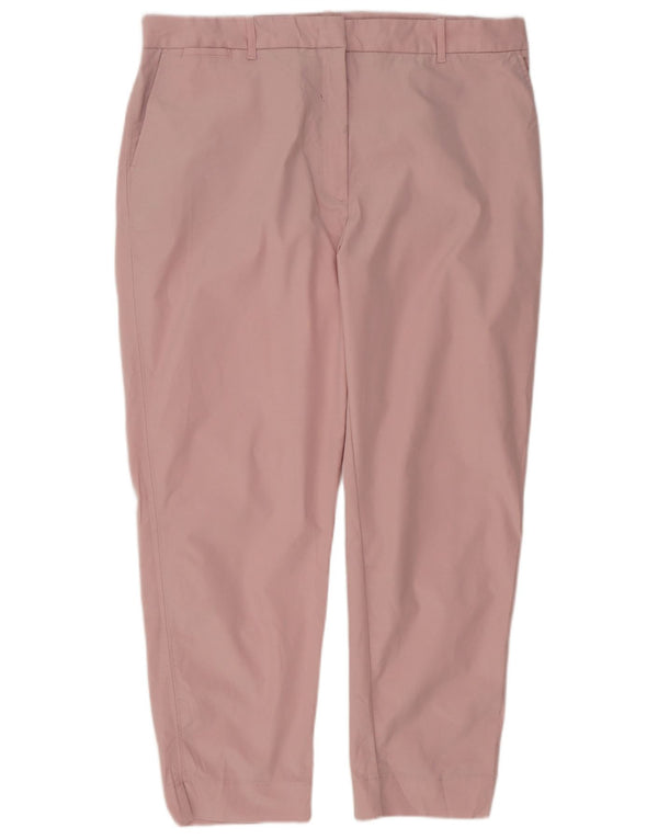 Marks & Spencer Pantalon Chino Slim Femme UK 18 XL W38 L27 Coton Rose