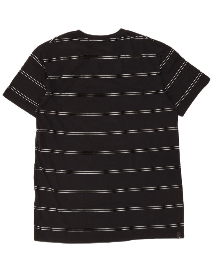 Rip Curl T-shirt coupe standard pour homme en coton rayé noir moyen
