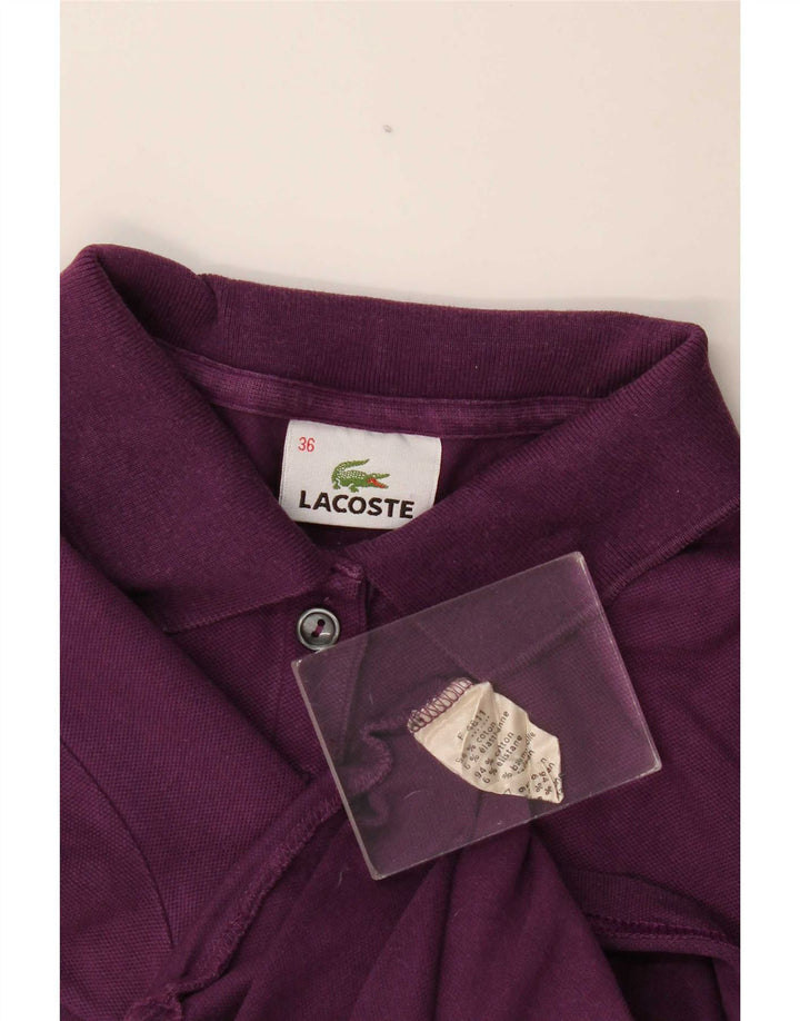 Lacoste Polo Femme Taille 36 Petit Coton Violet