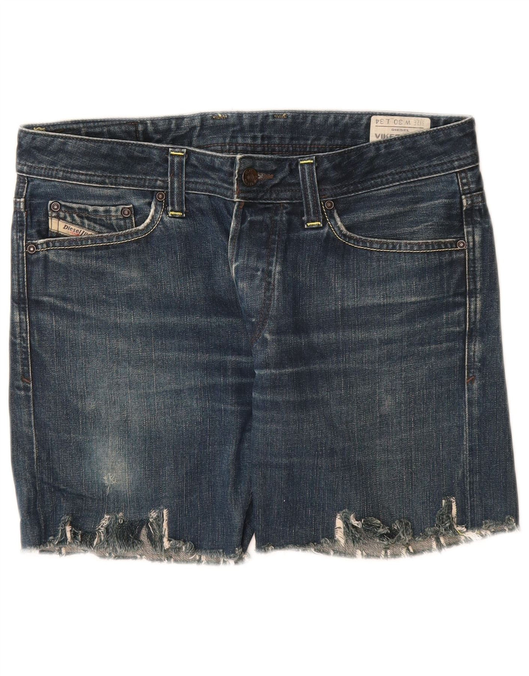 DIESEL Short en jean vieilli Viker pour femme W30 en coton bleu moyen