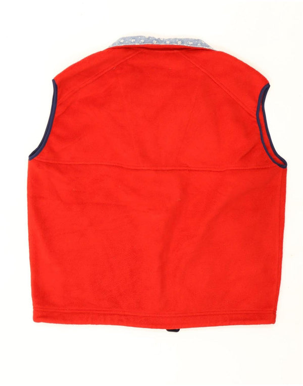 Think Pink Gilet polaire surdimensionné pour femme UK 16 Large Rouge Polyester