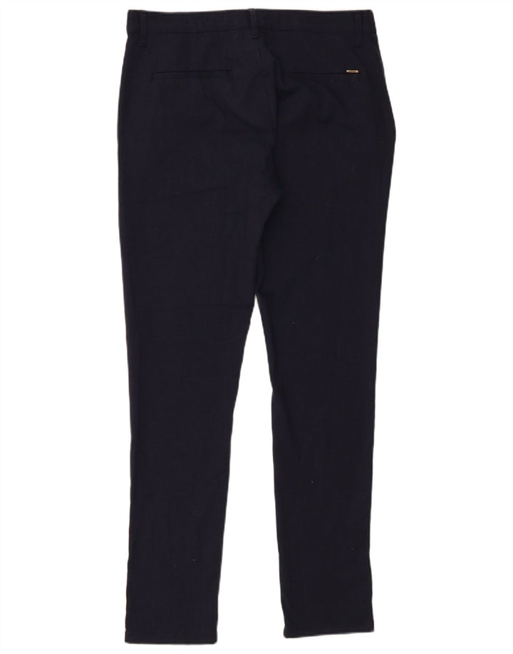 Zara Pantalon Chino Slim Homme EU 40 Medium W31 L30 Bleu Marine Polyester