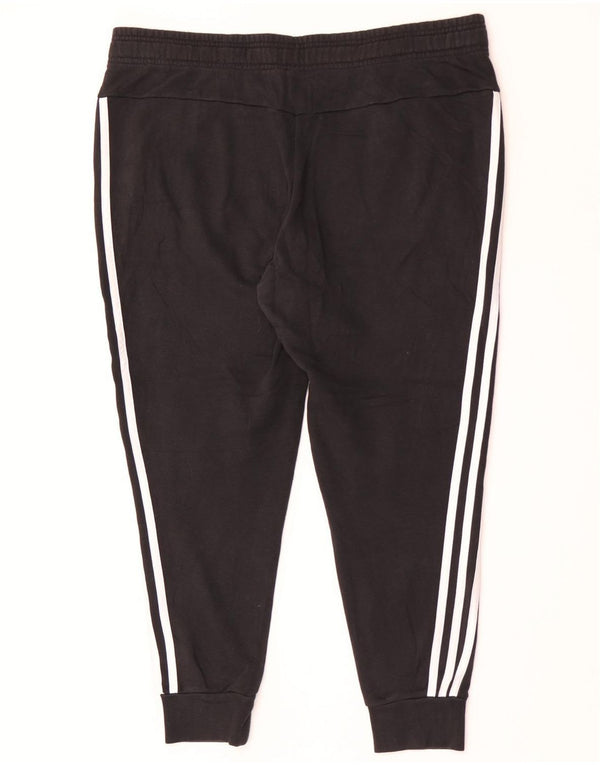 Adidas Pantalon de survêtement pour femme Joggers UK 12/14 Coton noir moyen