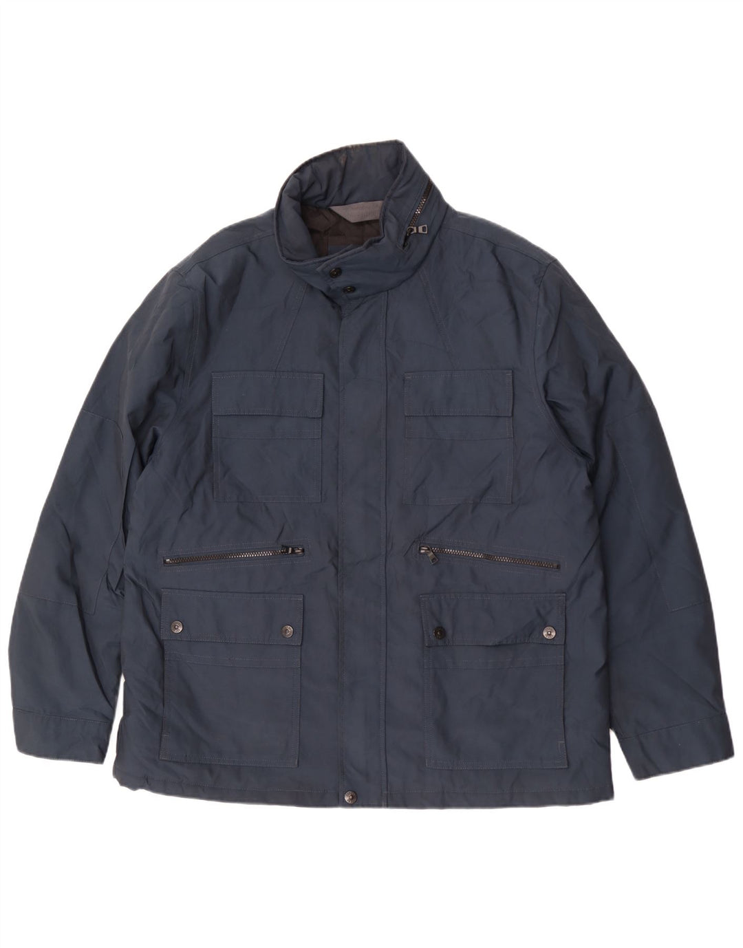 Marks & Spencer Veste utilitaire à capuche pour homme UK 44 2XL Bleu marine Polyester