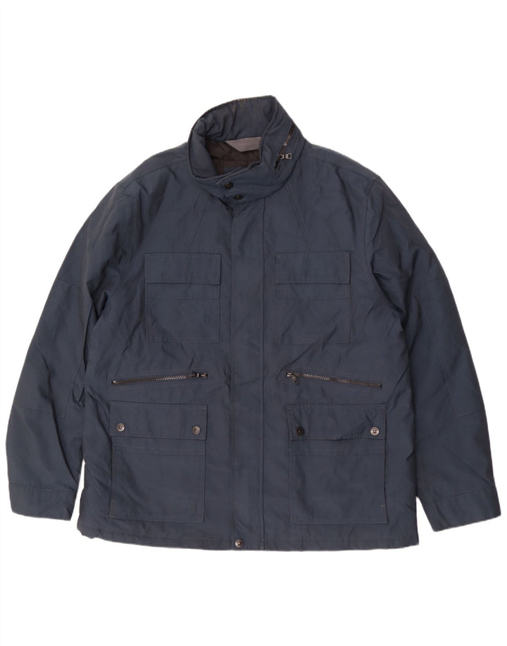 Marks & Spencer Veste utilitaire à capuche pour homme UK 44 2XL Bleu marine Polyester