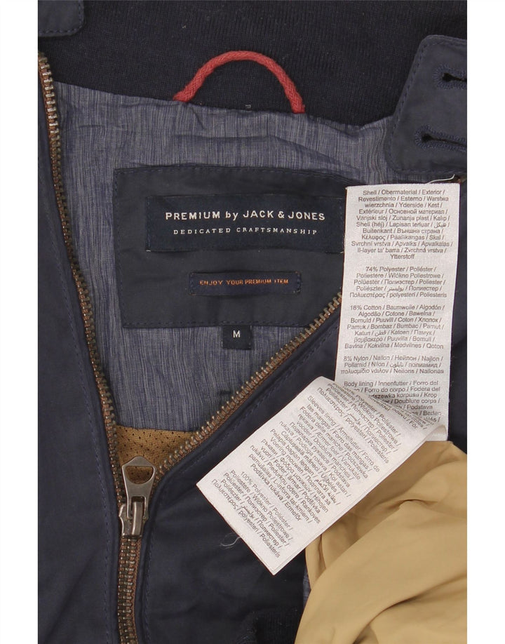 Jack & Jones Veste Bomber Homme UK 38 Medium Bleu Marine Polyester