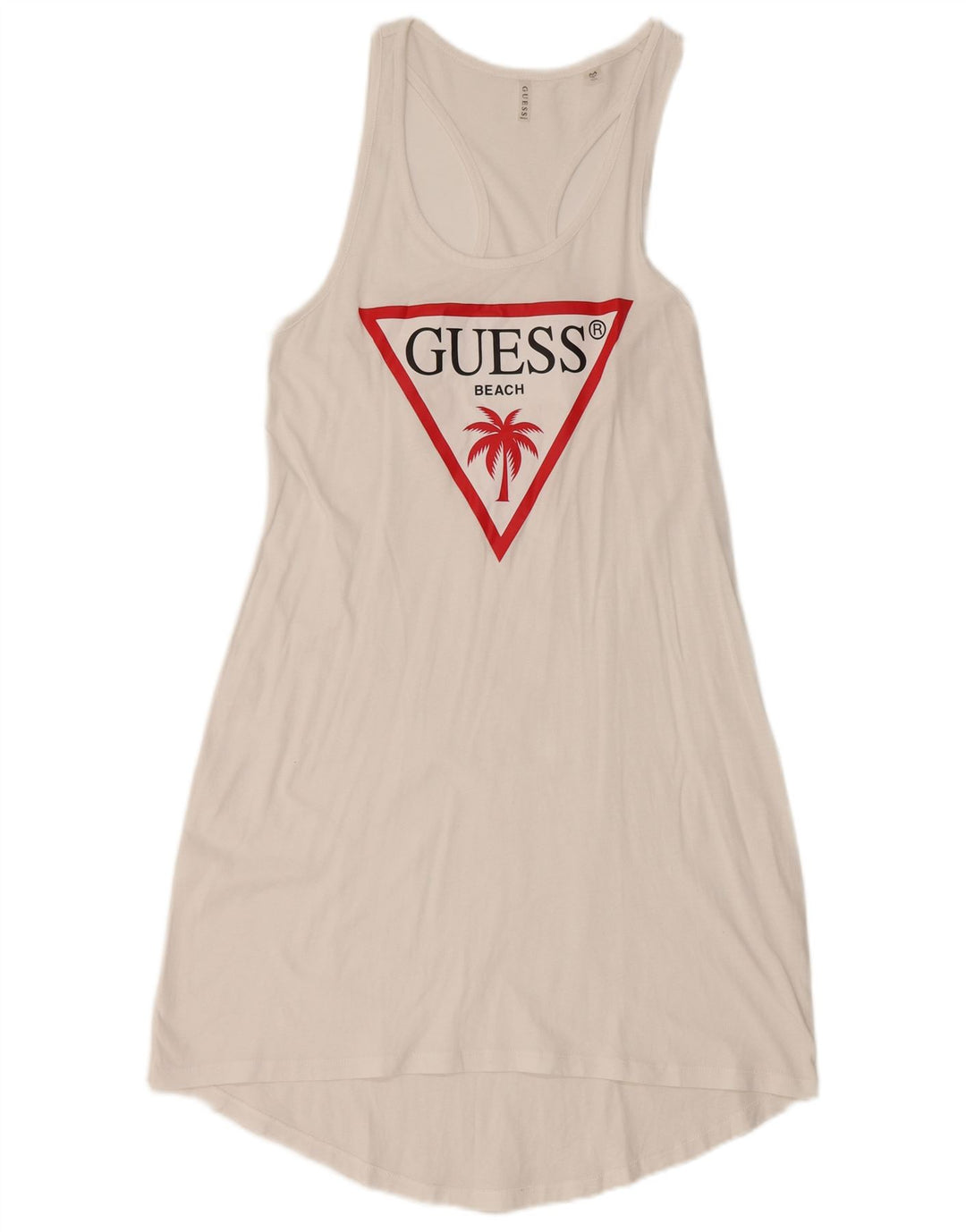 Guess Robe d'été graphique pour femme UK 12 Blanc moyen