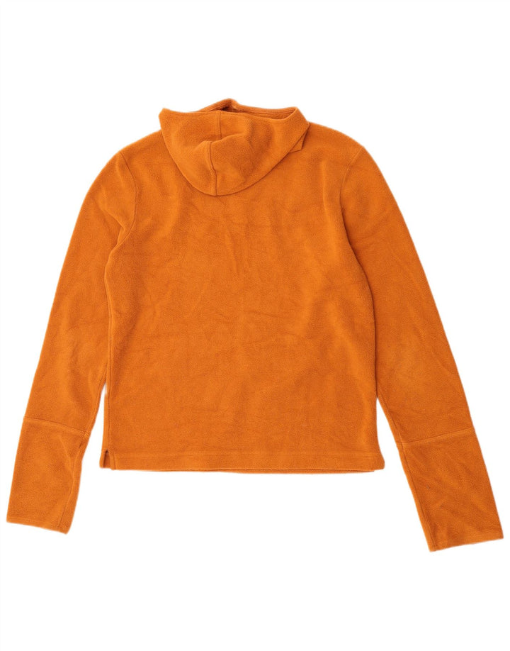 Jigsaw Pull polaire à capuche pour femme UK 14 Orange moyen