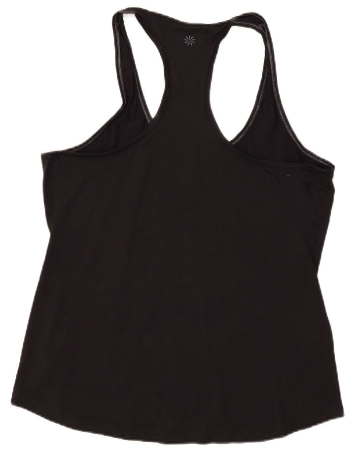 ATHLETA Débardeur Femme UK 44 Large Noir Polyester