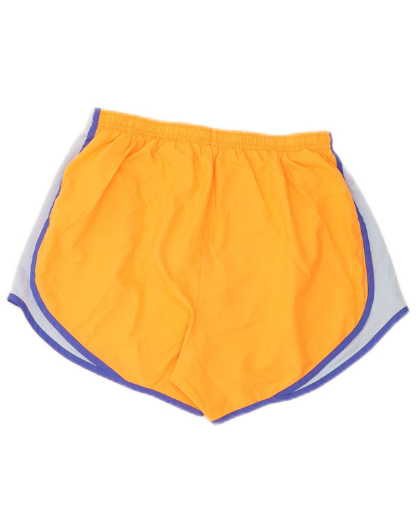 Nike Short de sport Dri Fit pour femme UK 12 Orange moyen Colourblock