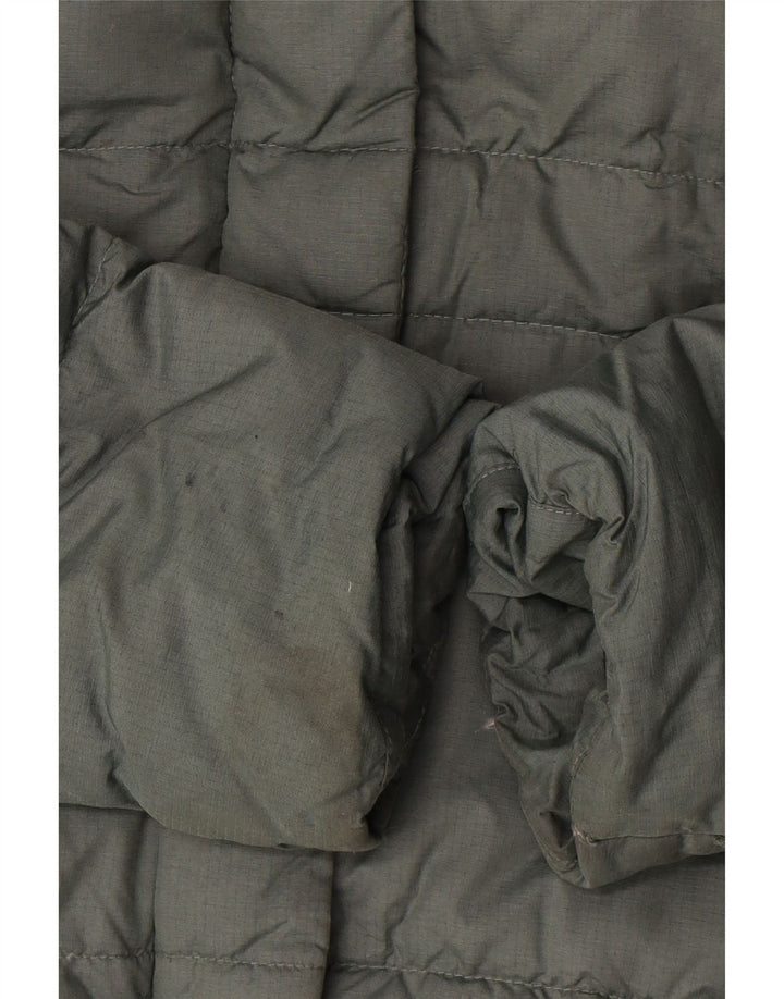 Columbia Manteau rembourré à capuche pour femme UK 16 Large Vert Polyester