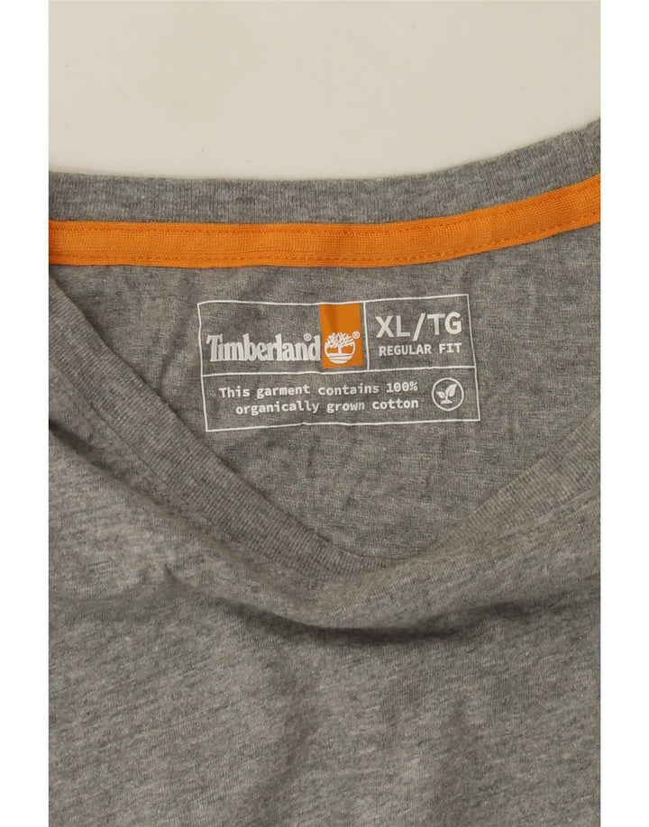 Timberland T-Shirt Graphique Coupe Régulière Homme XL Gris
