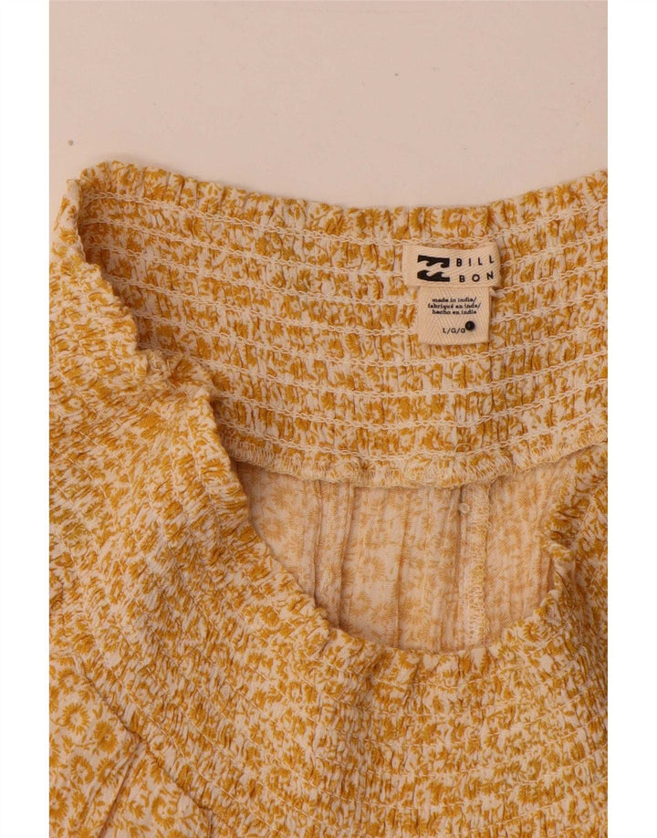 Billabong Womens Pegged Hot Pants Large W32 Jaune Floral