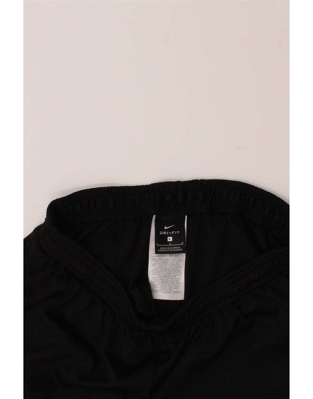 NIKE Womens Dri Fit Tracksuit Trousers UK 14 Large  Black Polyester Vintage Nike and Second-Hand Nike from Messina Hembry 