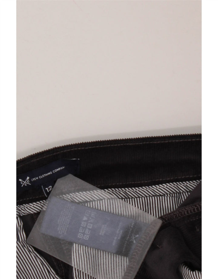 CREW CLOTHING Pantalon en velours côtelé pour femme UK 12 Medium W30 L28 Bleu marine