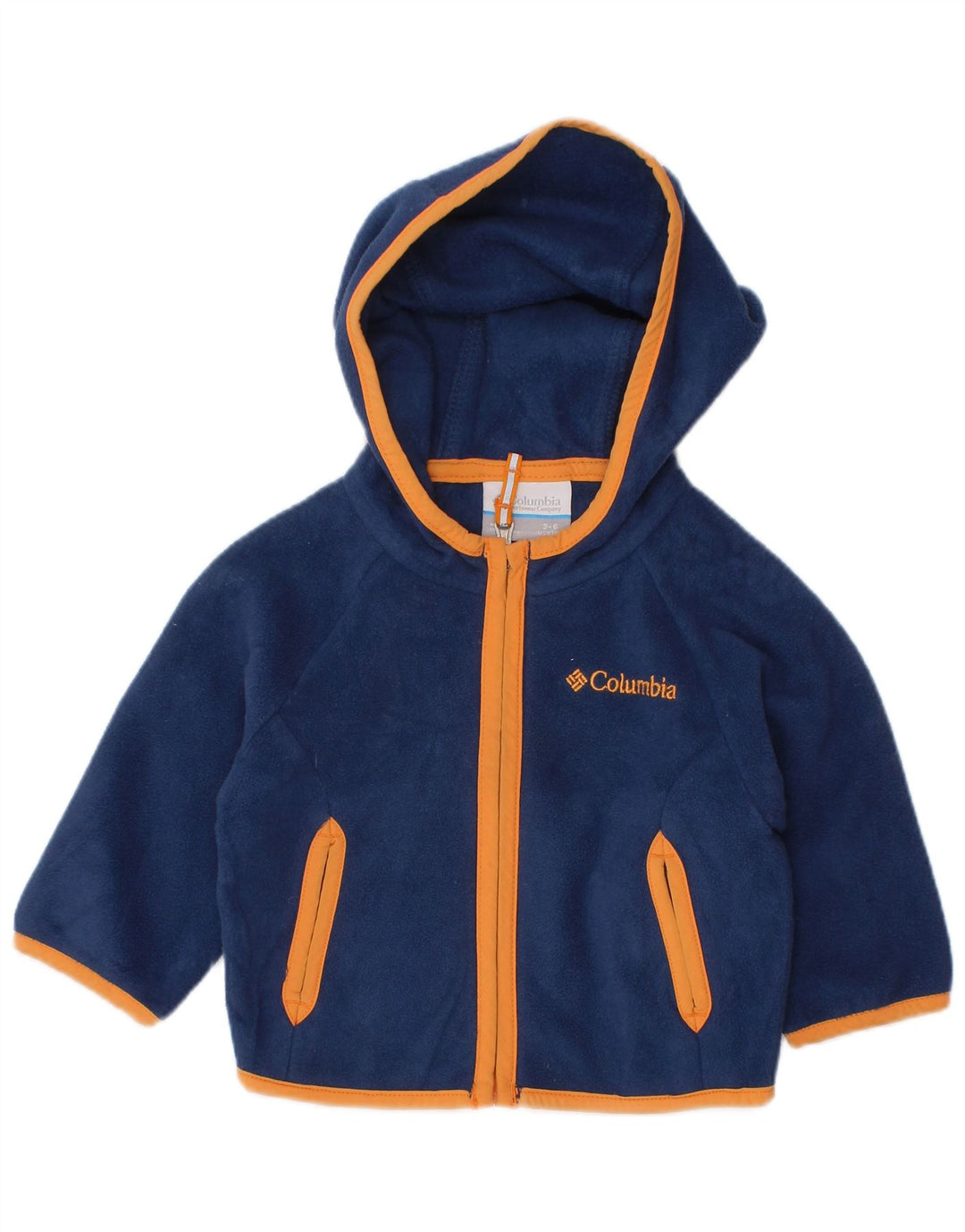 COLUMBIA Veste polaire à capuche pour bébé garçon 3-6 mois Bleu marine Colourblock