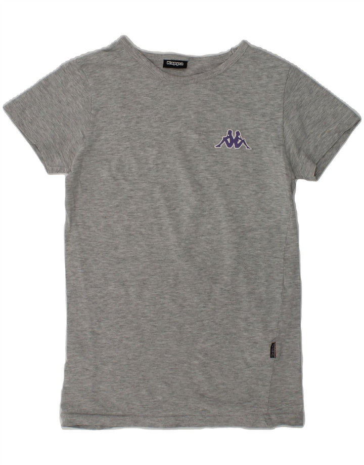 KAPPA Girls T-Shirt Top 5-6 Years Grey Cotton | Vintage Kappa | Thrift | Second-Hand Kappa | Used Clothing | Messina Hembry 