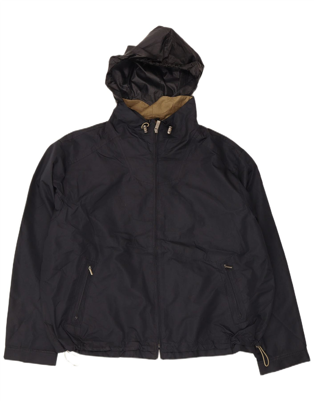 London Fog Veste de pluie à capuche pour homme UK 44 2XL Noir Polyester