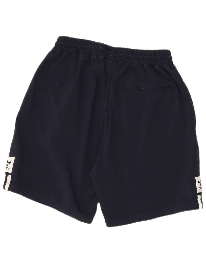 Adidas Short de sport pour homme en nylon bleu marine moyen