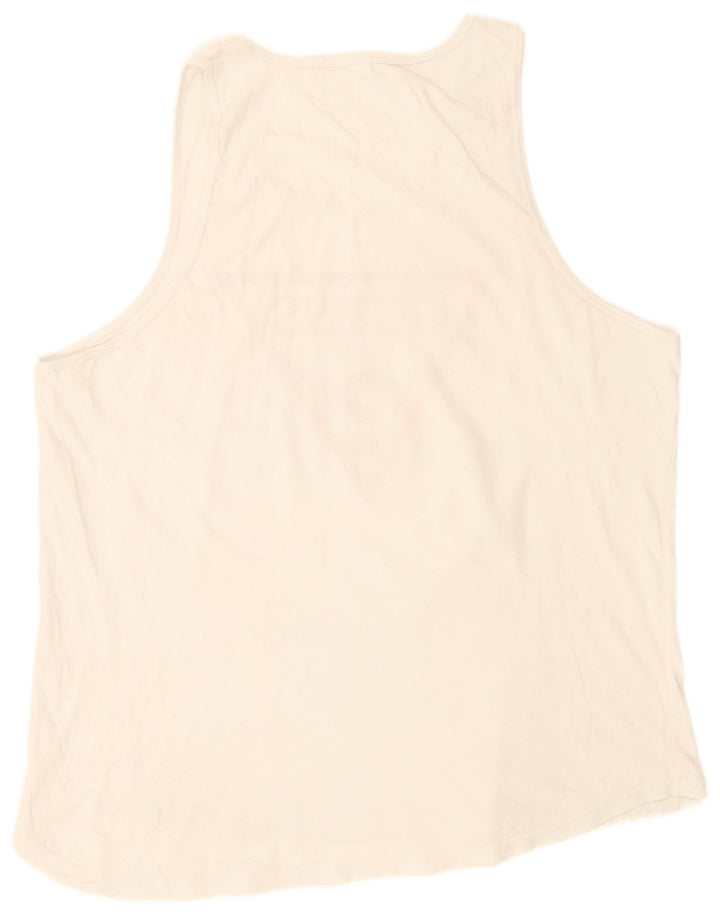 Guess Débardeur Graphique Homme Grand Blanc