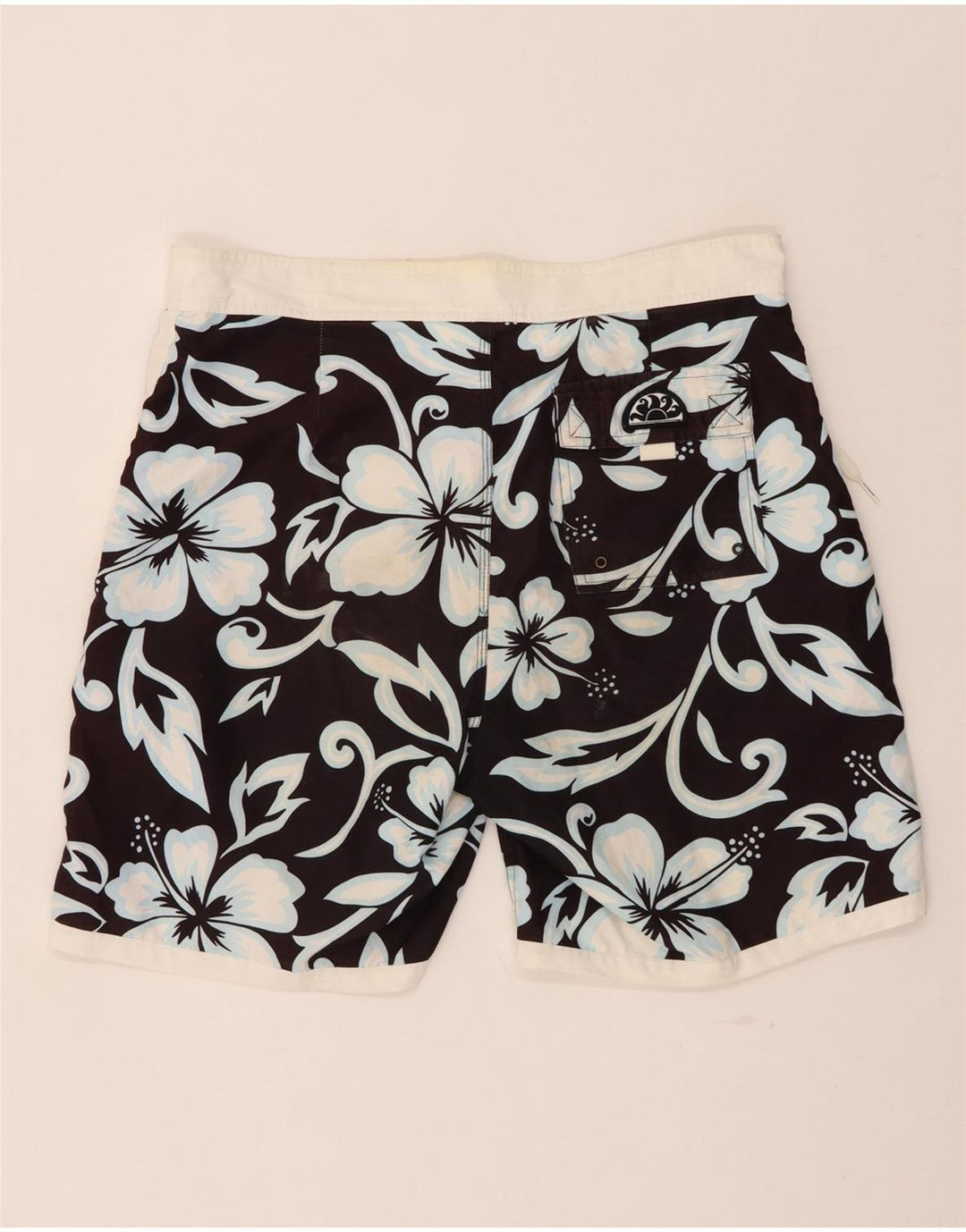 SUNDEK Short de Bain Homme Grand Noir Floral Polyester