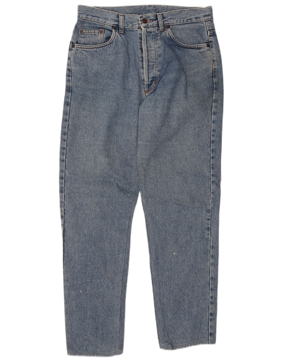 BENETTON Jean fuselé taille haute pour femme IT 48 XL W32 L30 Bleu Coton