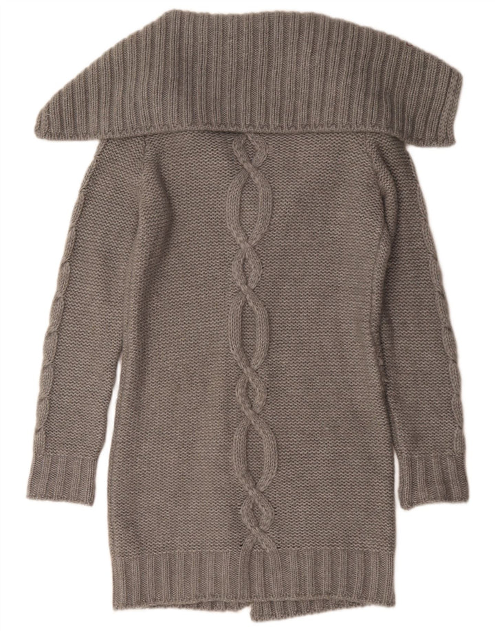 Murphy & Nye Cardigan long pour femme UK 16 Large Gris