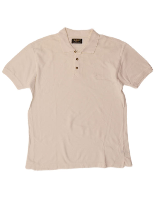 LEE Polo Homme Grand Blanc Coton