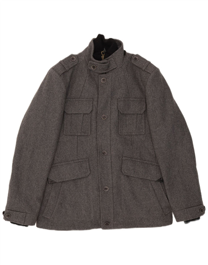 Esprit Veste Militaire Homme UK 42 XL Gris Laine