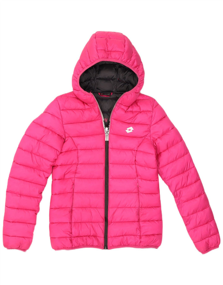 Lotto Veste matelassée à capuche pour femme UK 10 Petit Rose Polyester