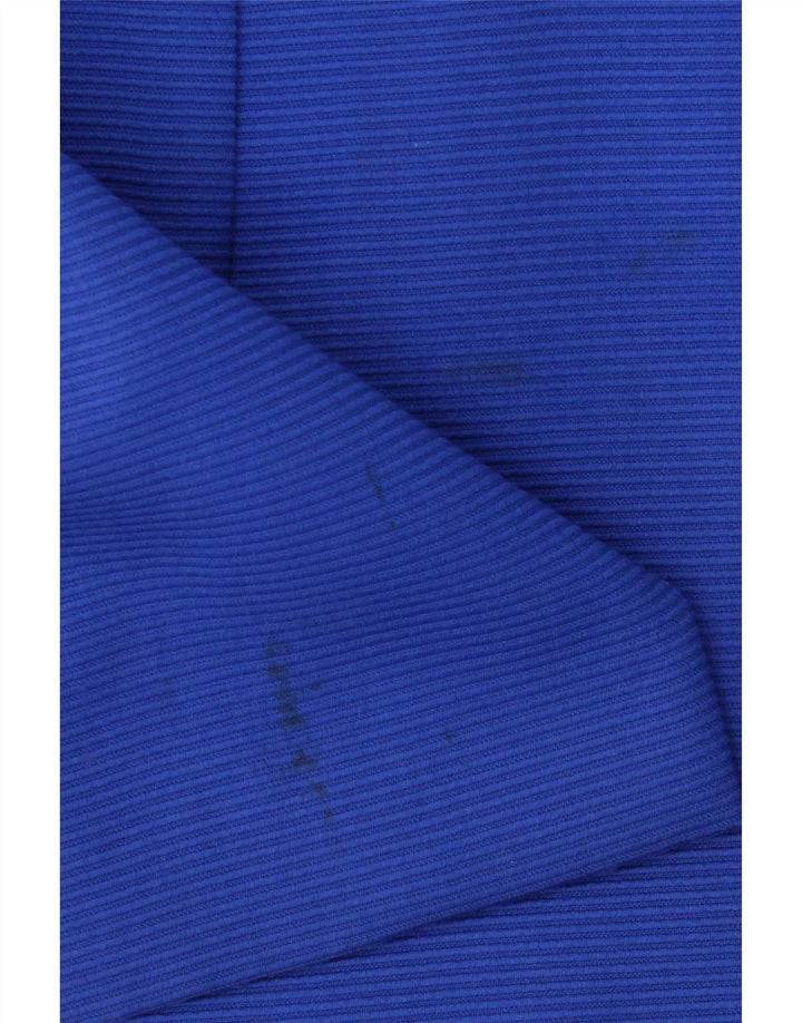 vintage Femmes Longline 4 Bouton Blazer Veste UK 12 Bleu Moyen