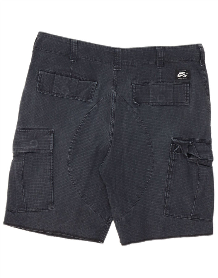 Nike Short cargo pour homme Medium W32 Gris à carreaux en coton