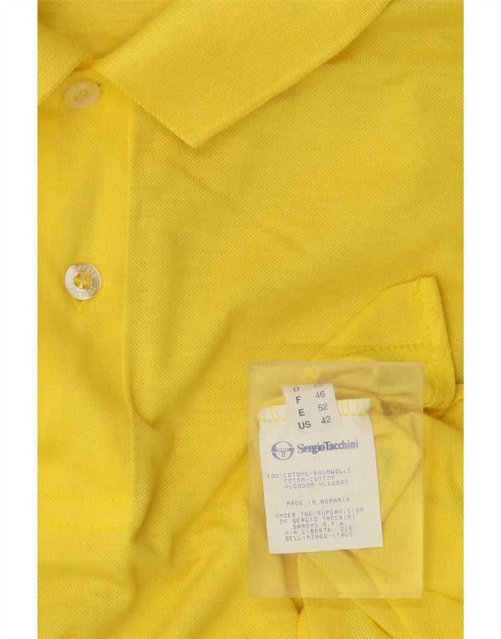 SERGIO TACCHINI Polo Homme IT 52 Large Jaune Coton