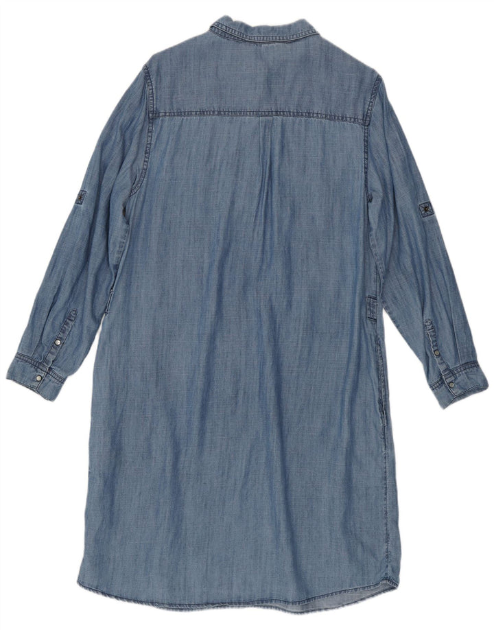 Robe chemise pull en jean Boden pour femme UK 46 Large Bleu Lyocell