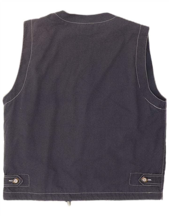 Brugi Gilet utilitaire pour homme UK 40 Large Bleu marine Polyester