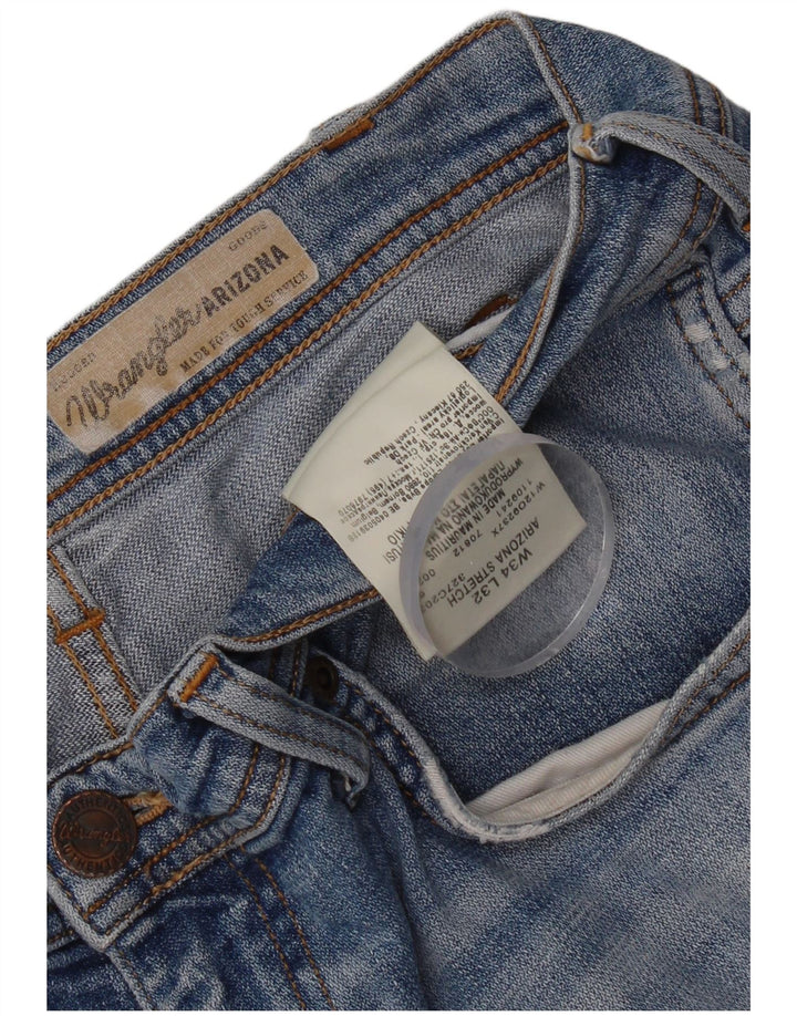 Wrangler Short en jean vieilli pour homme W34 Grand coton bleu
