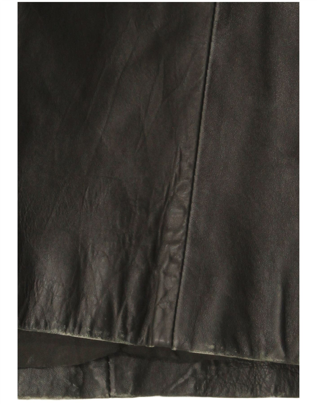 manteau en cuir femme vintage UK 18 XL Cuir Noir