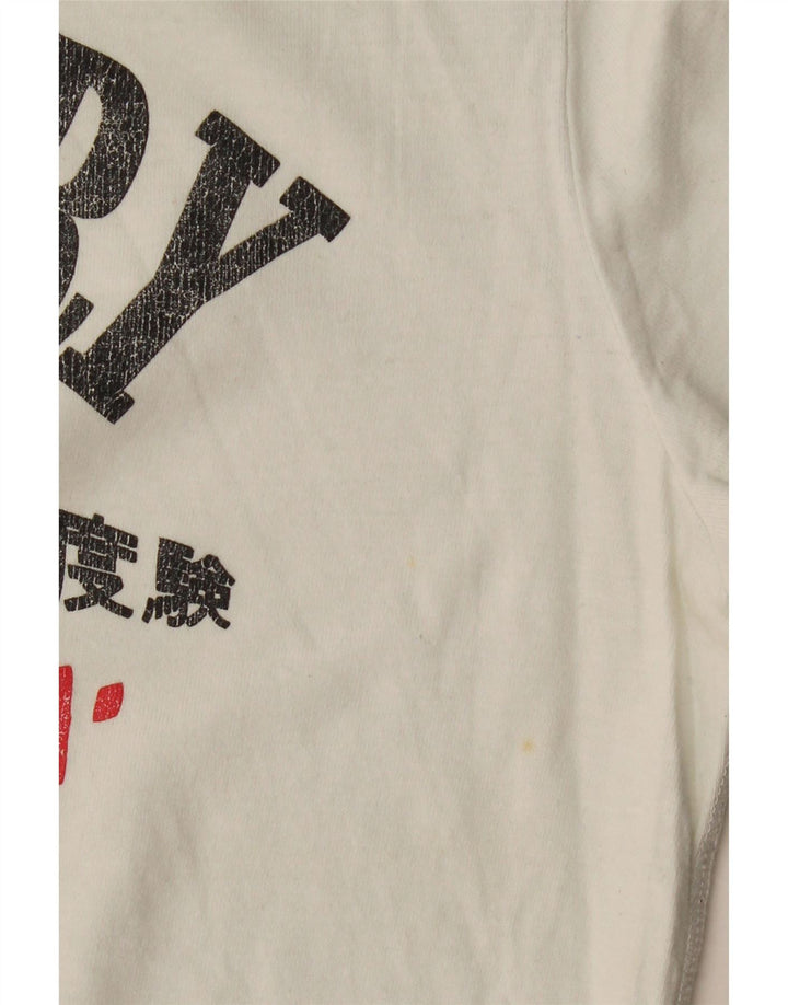 Superdry T-Shirt Graphique Homme Grand Blanc