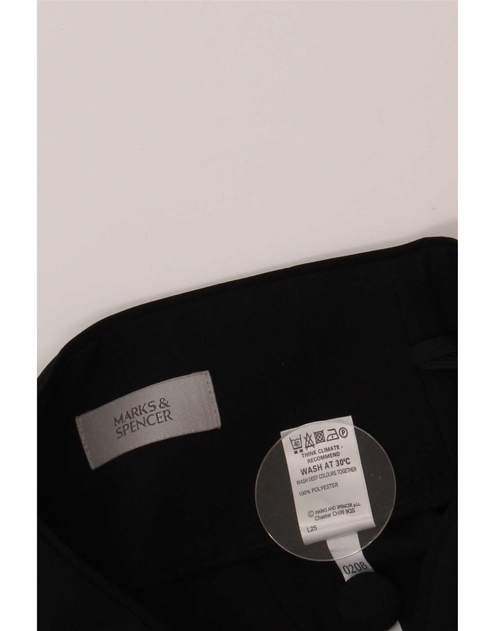 Marks & Spencer Jupe crayon pour femme UK 10 Small W26 Noir Polyester