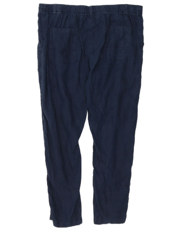 Marks & Spencer Pantalon chino slim pour femme UK 16 Large W38 L27 Bleu marine
