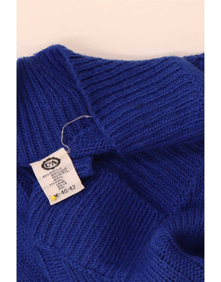 C & A Pull col V pour femme EU 40/42 Bleu moyen Acrylique