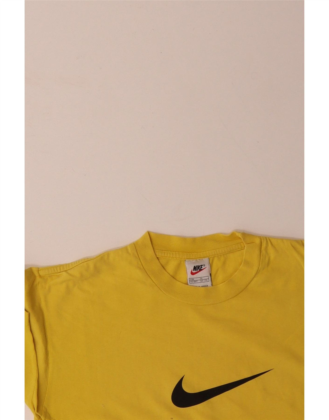 NIKE Haut T-Shirt Graphique Garçon 13-14 ans XL Jaune Coton