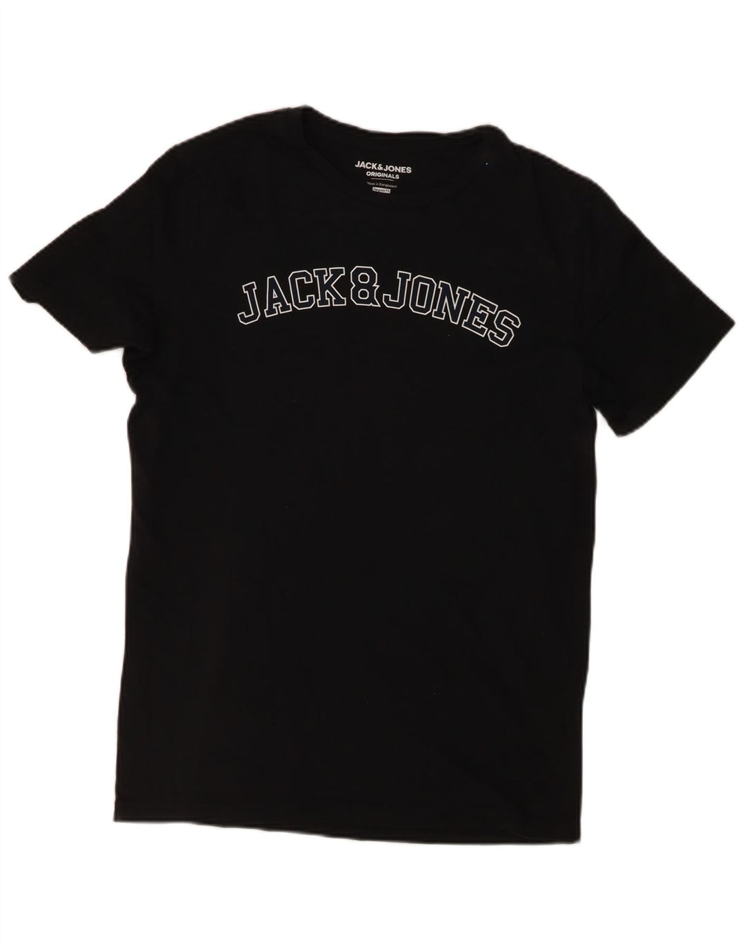 Jack & Jones T-Shirt Regular Fit Graphique Homme Noir Moyen Coton