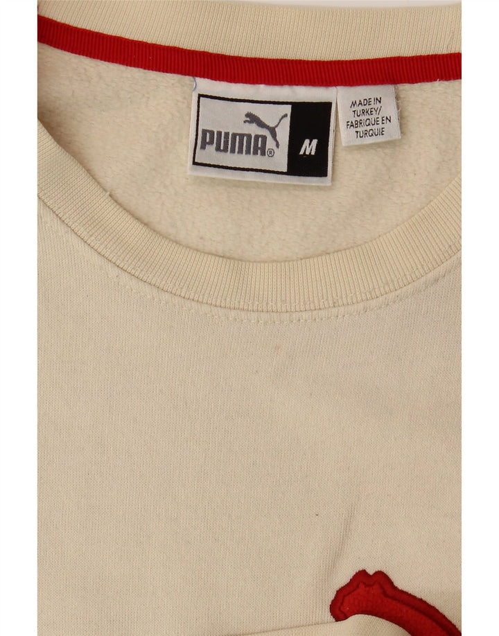PUMA Sweat-Shirt Graphic Homme Blanc Cassé Moyen
