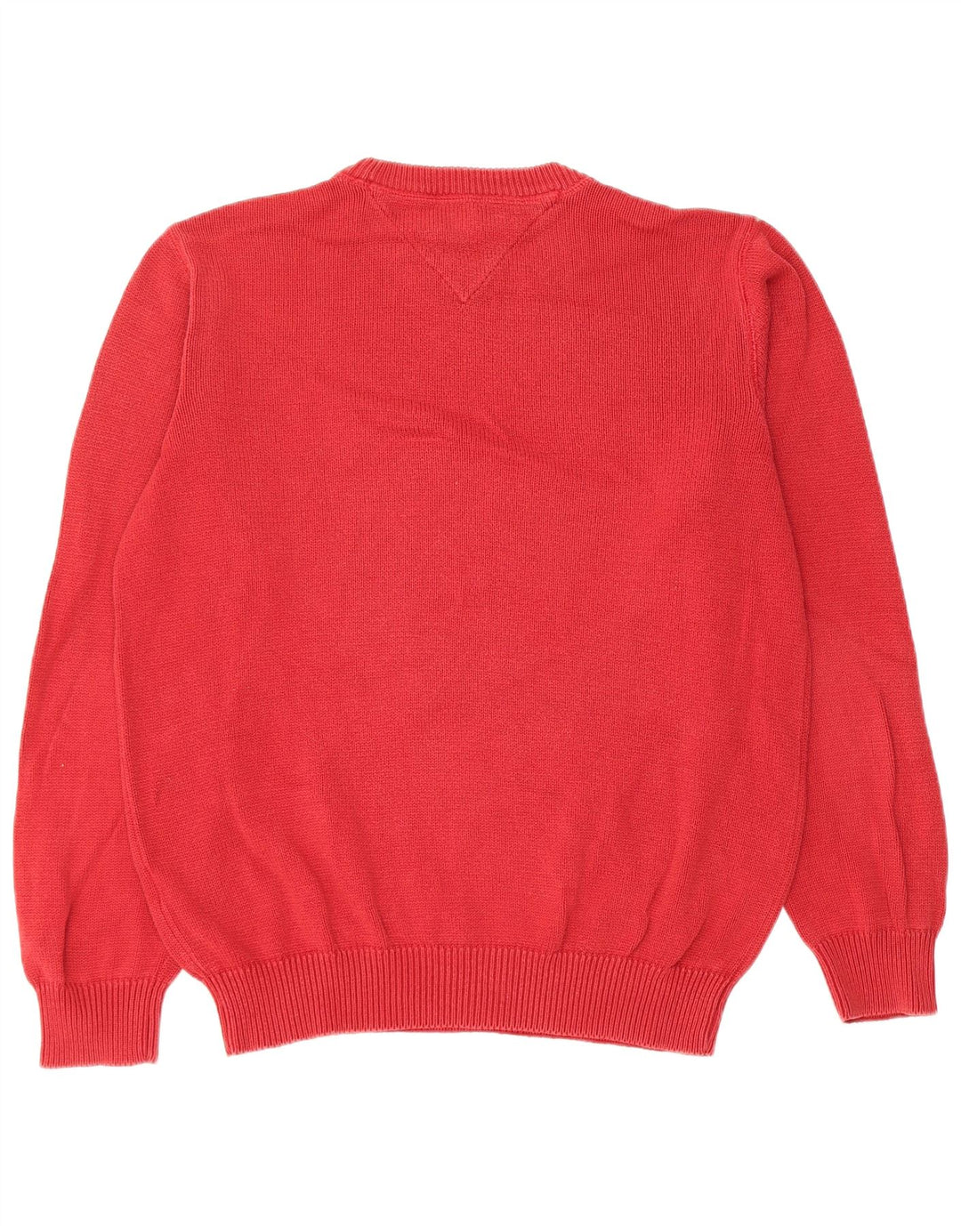 Tommy Hilfiger Pull à col rond pour homme en coton rouge Large